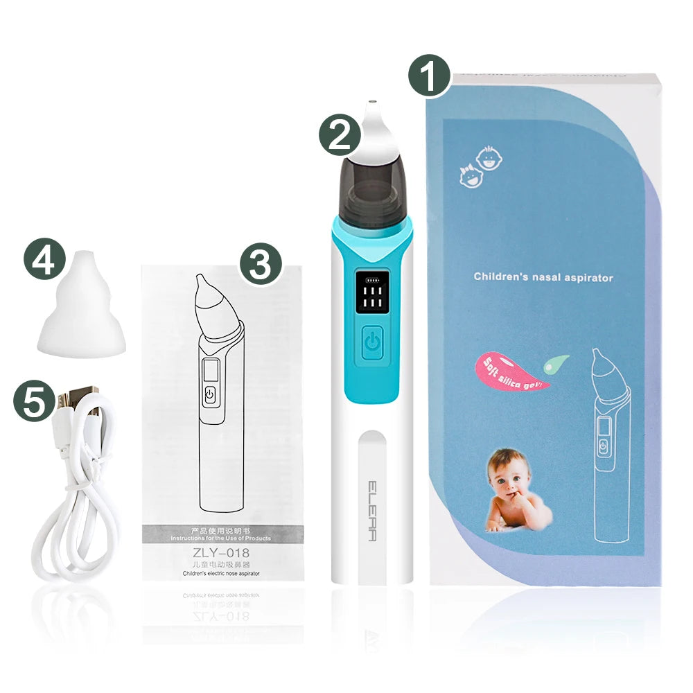 Aspirador nasal eléctrico para bebé (recargable)