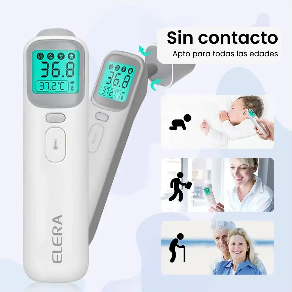 Termómetro digital por infrarrojos para bebés y adultos