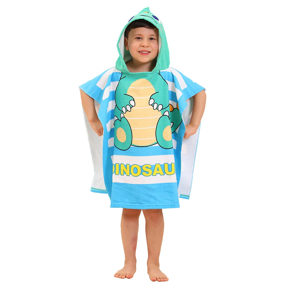 Toalla de playa con capucha para niños