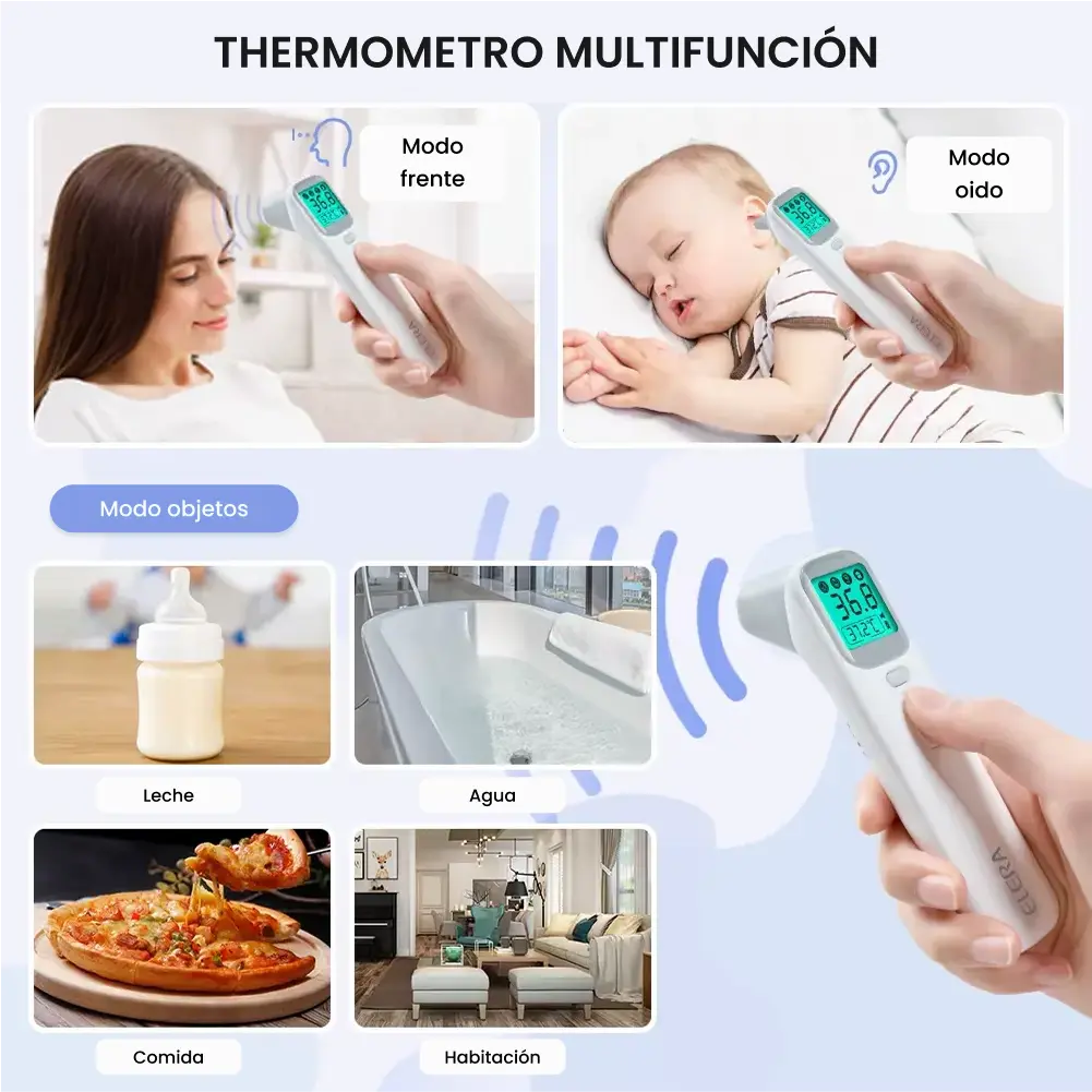 Termómetro digital por infrarrojos para bebés y adultos
