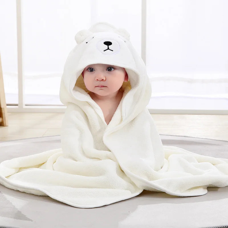 Toalla de baño para bebé con capucha