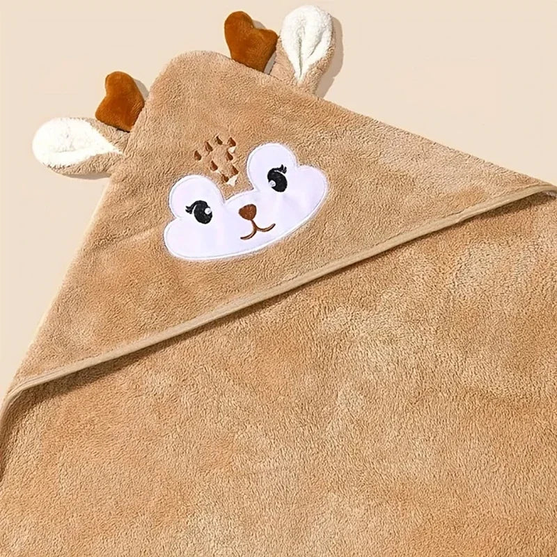 Toalla de baño para bebé con capucha