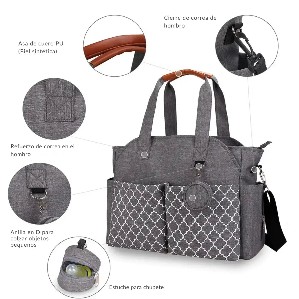 Bolsa de maternidad versátil y elegante
