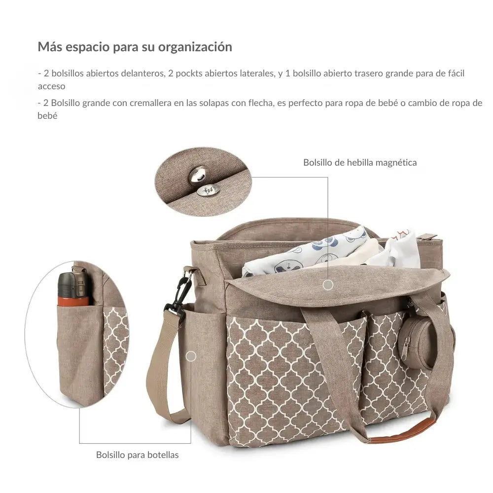 Bolsa de maternidad versátil y elegante