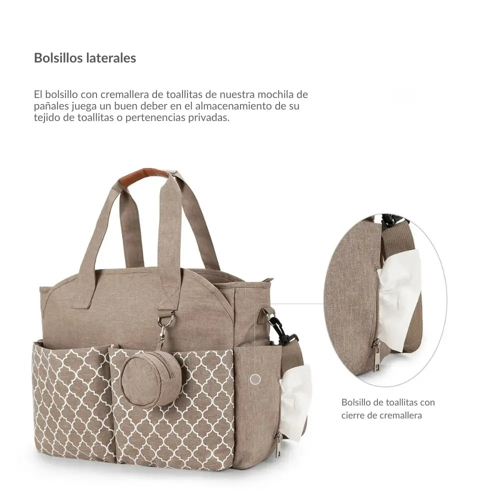 Bolsa de maternidad versátil y elegante