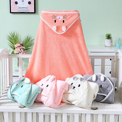 Toalla de baño con capucha de animales para bebé