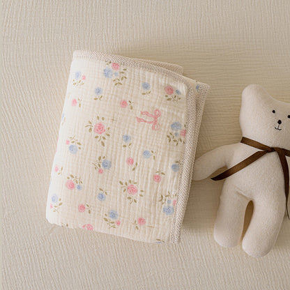 Manta polar para bebé, doble capa/doble cara