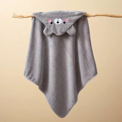 Toalla de baño con capucha de animales para bebé