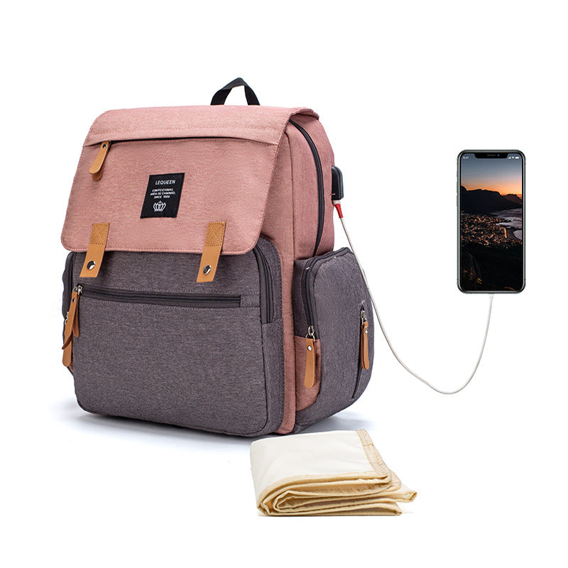 Mochila maternal multifunción de gran capacidad