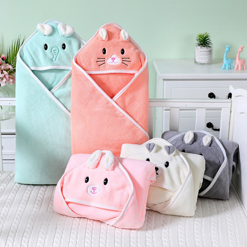 Toalla de baño con capucha de animales para bebé