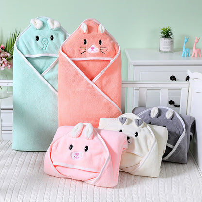 Toalla de baño con capucha de animales para bebé