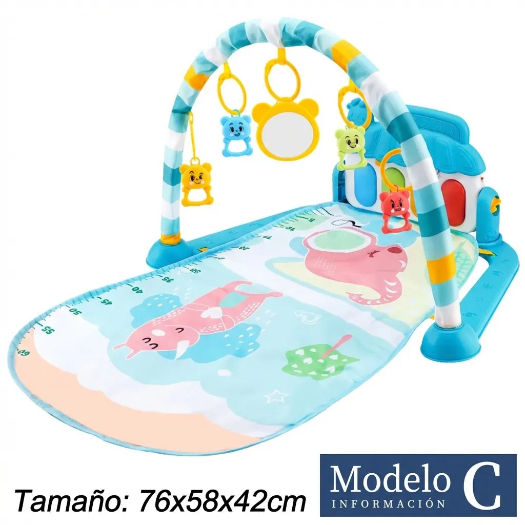 Gimnasio de actividades para bebé con piano