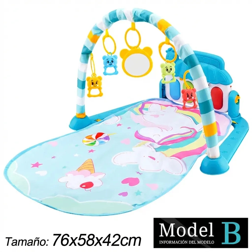 Gimnasio de actividades para bebé con piano