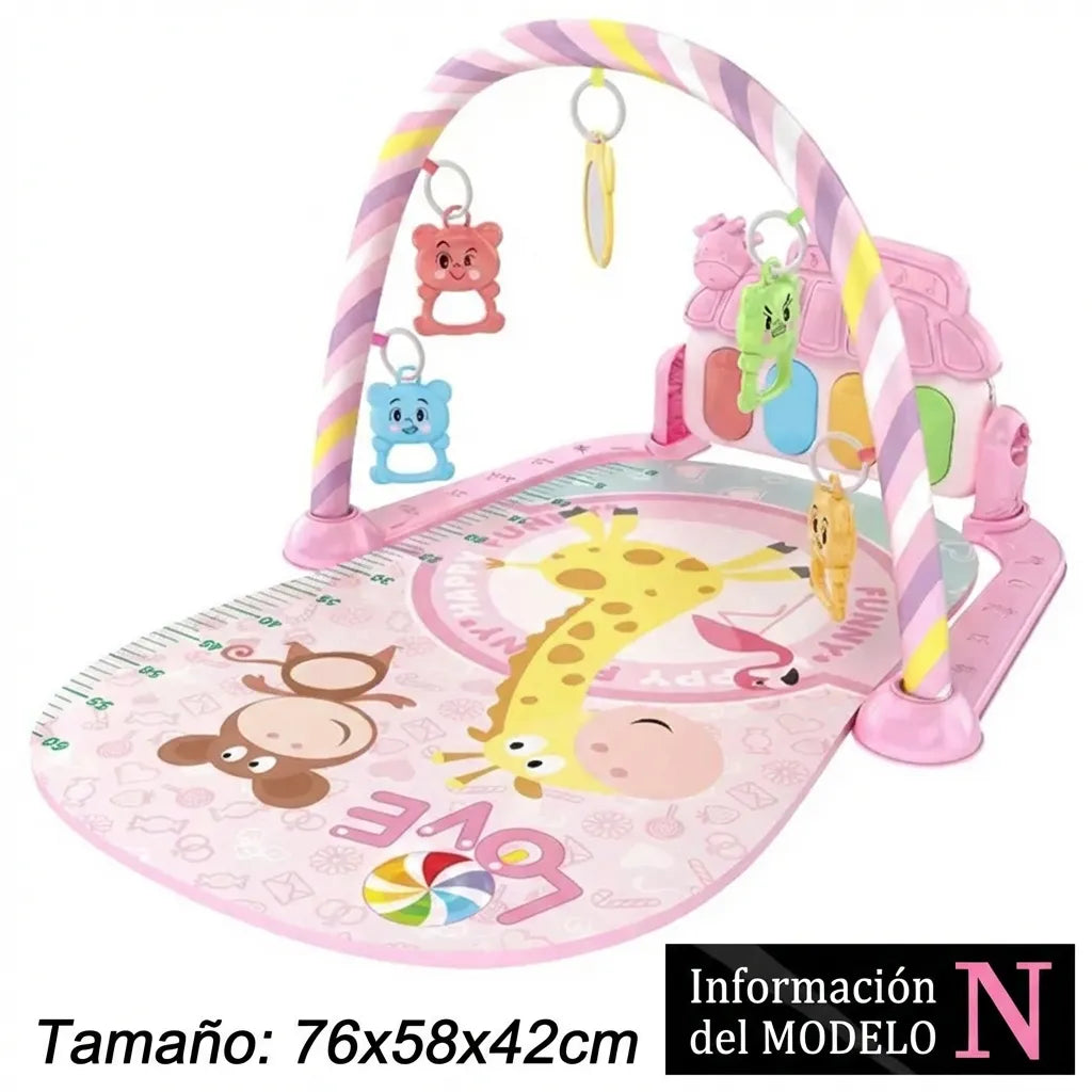 Gimnasio de actividades para bebé con piano