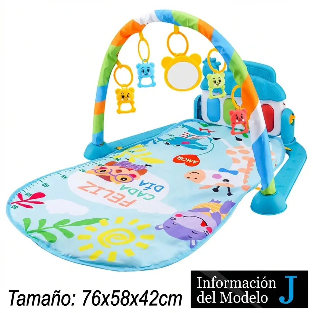 Gimnasio de actividades para bebé con piano