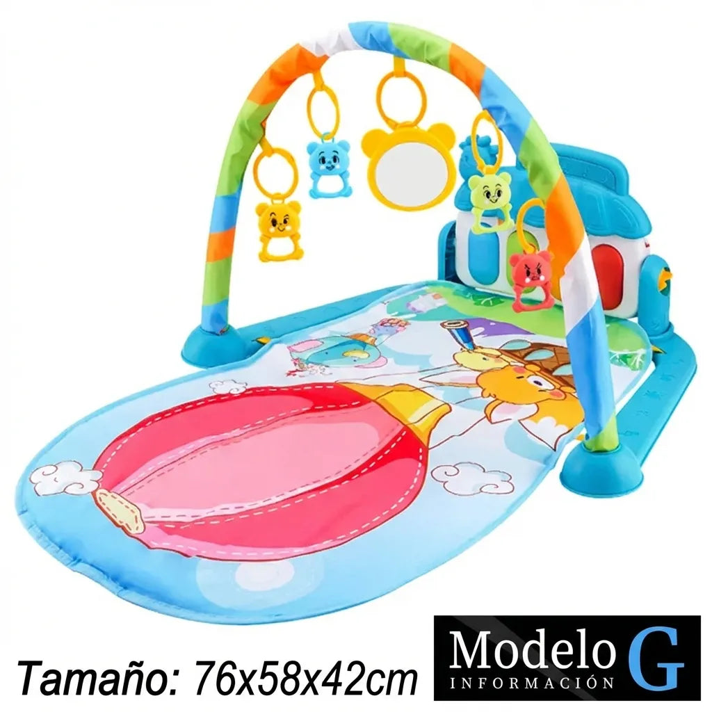 Gimnasio de actividades para bebé con piano