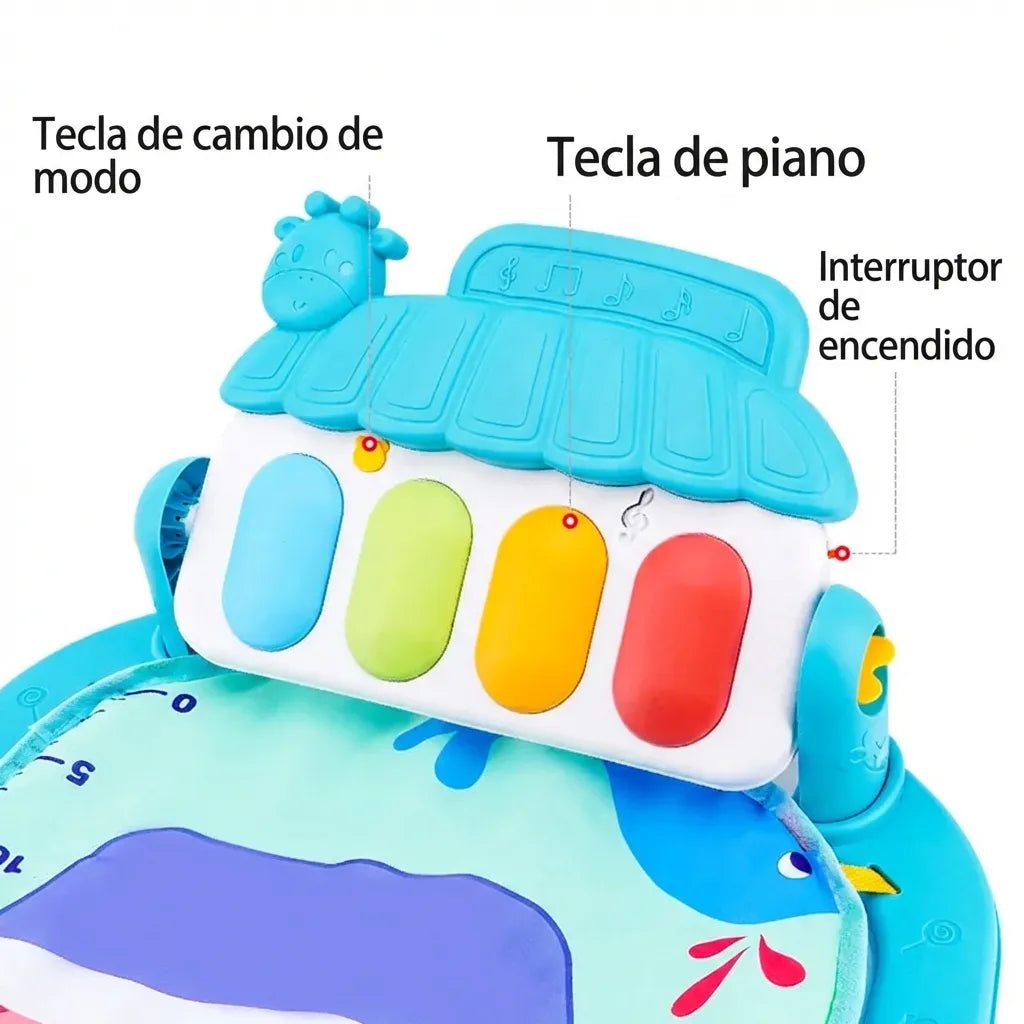 Gimnasio de actividades para bebé con piano