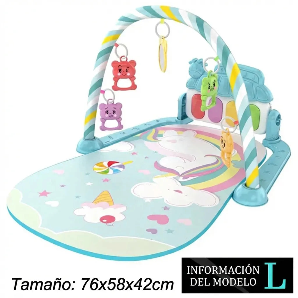 Gimnasio de actividades para bebé con piano