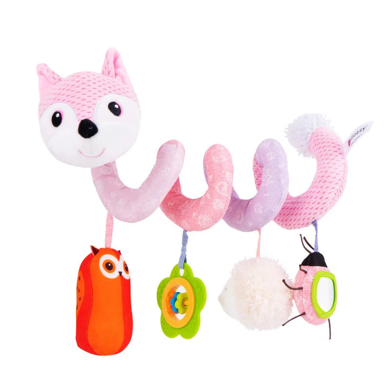 Protector de cuna con forma de animal multicolor