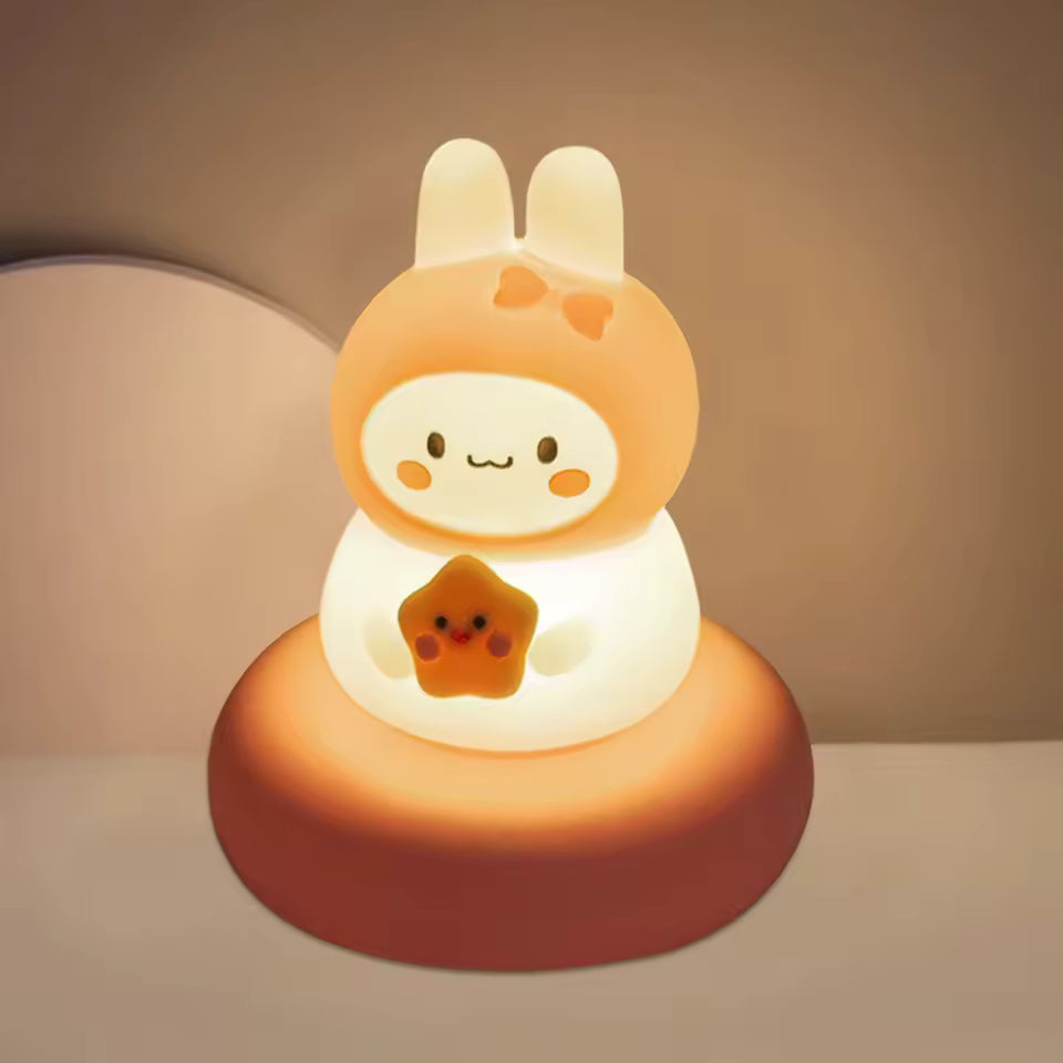 Luz nocturna LED recargable con forma de animal