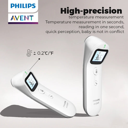 PHILIPS AVENT - Termómetro digital sin contacto para adultos y bebes