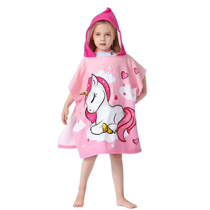 Toalla de playa con capucha para niños