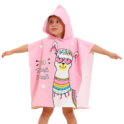 Toalla de playa con capucha para niños