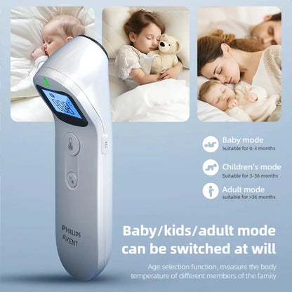 PHILIPS AVENT - Termómetro digital sin contacto para adultos y bebes