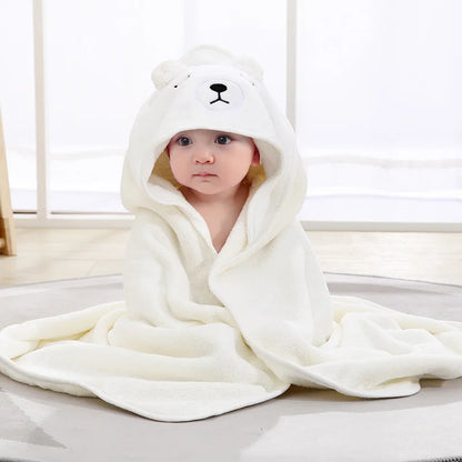 Toalla de baño para bebé con capucha