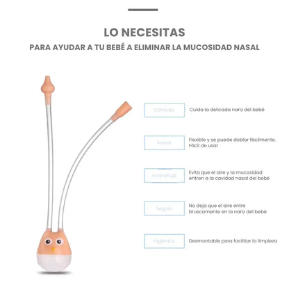 Aspirador nasal manual para bebé