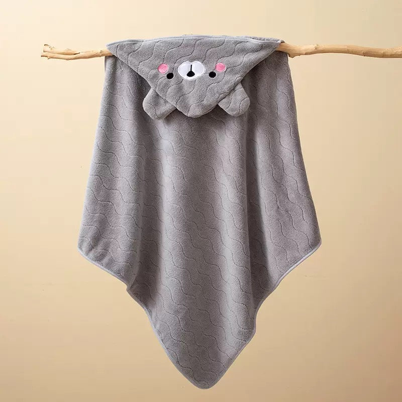 Toalla de baño con capucha de animales para bebé