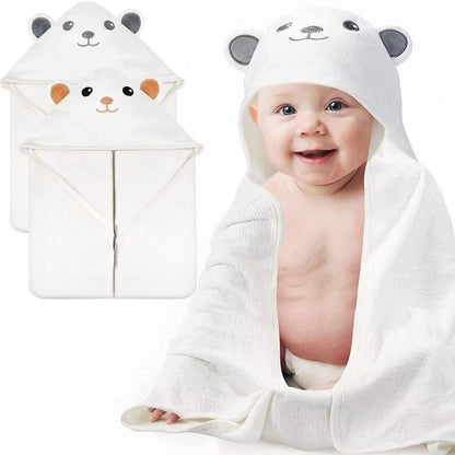 Toalla de baño con capucha de animales para bebé