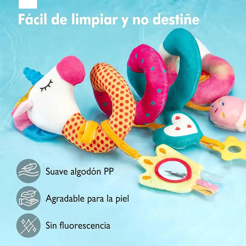 Protector de cuna con forma de animal multicolor
