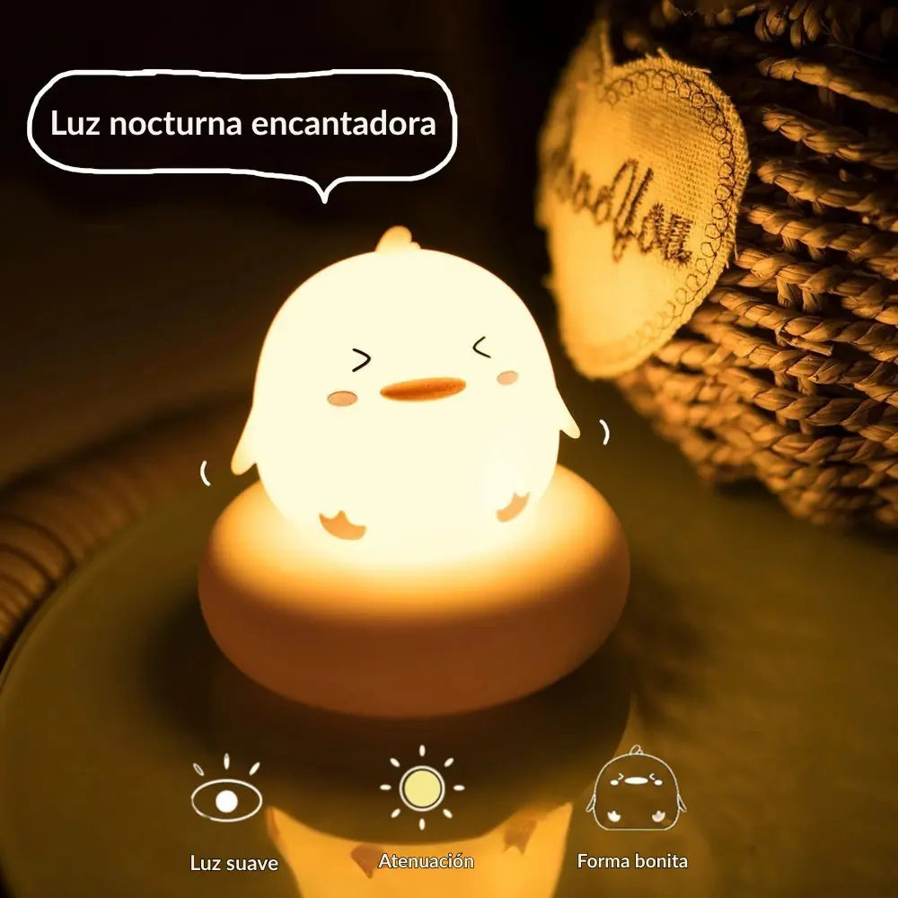 Luz nocturna LED recargable con forma de animal