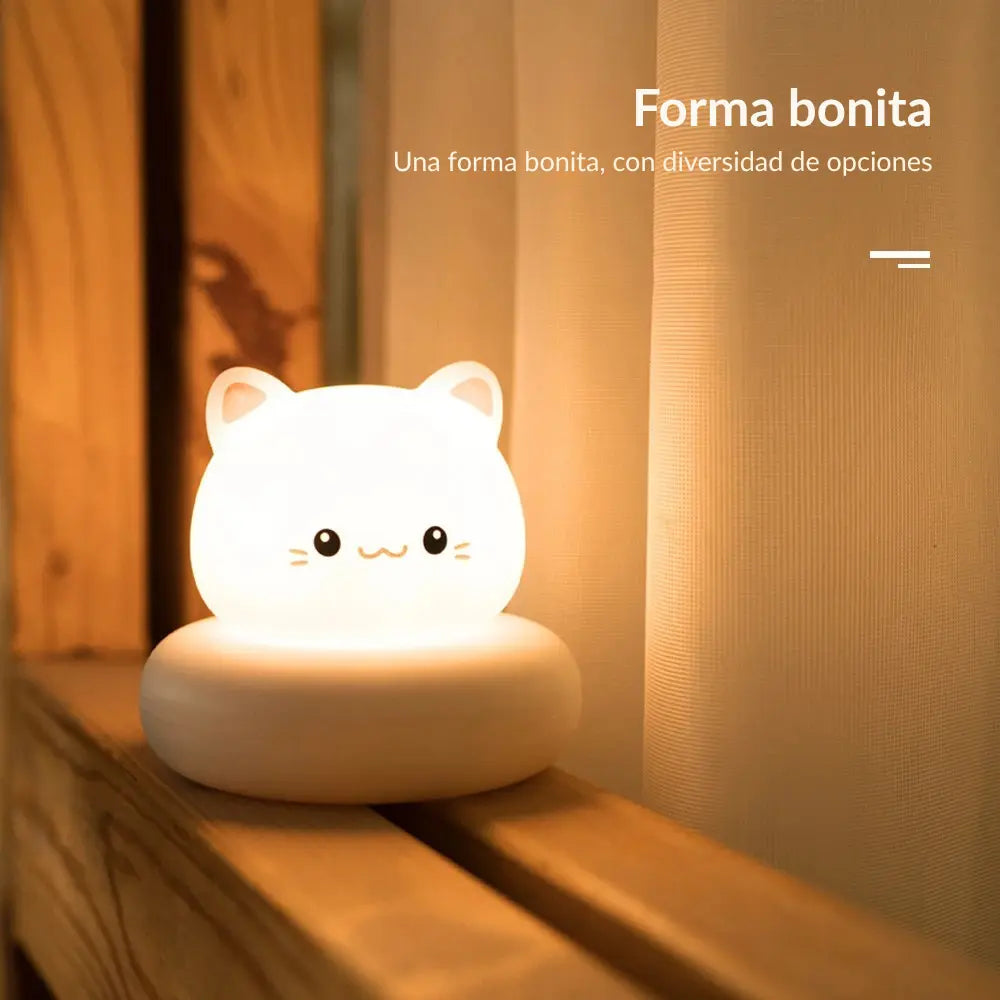 Luz nocturna LED recargable con forma de animal