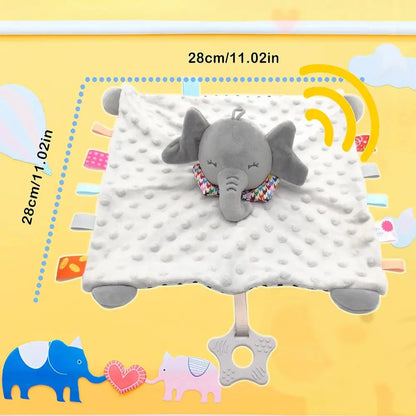 Manta de apego con sonajero para bebé