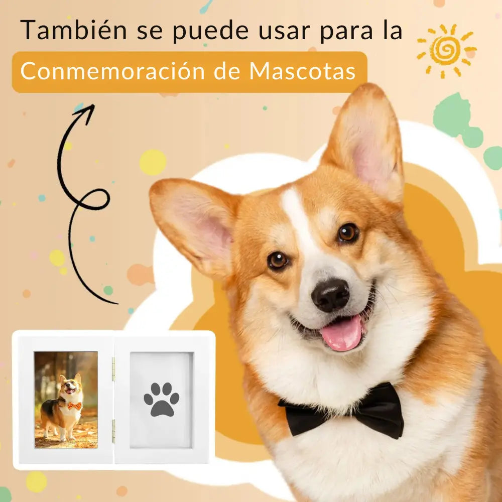 Marco de fotos para huellas y manos de bebé