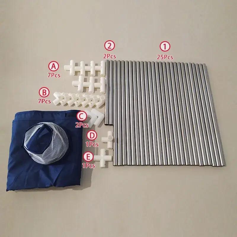 Parque de juegos cuadrado para bebé con canasta