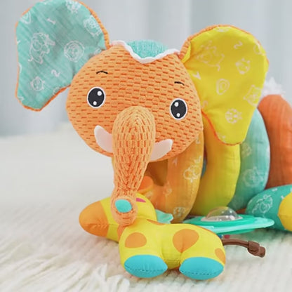 Protector de cuna con forma de animal multicolor