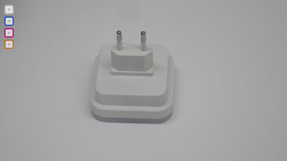 Luz nocturna LED con sensor de luz y enchufe