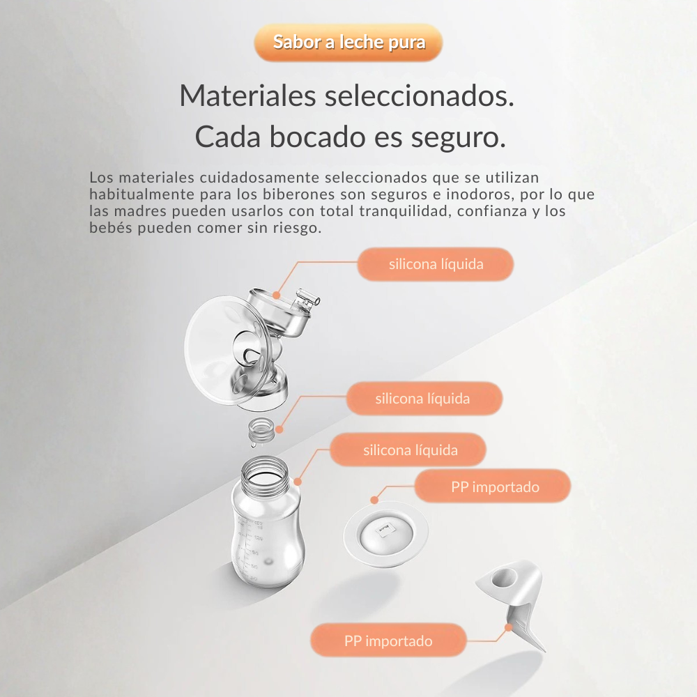 Sacaleches manual ergonómico