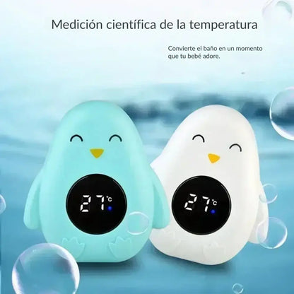 Termómetro digital flotante para baño de bebé con pantalla LED