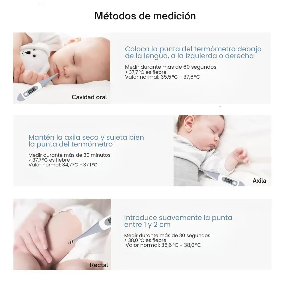 Termómetro digital médico para bebé y adulto